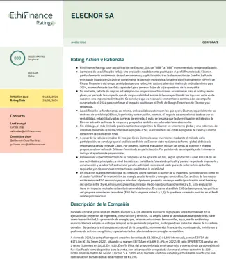 Foto de Rating EthiFinance. Junio 2025