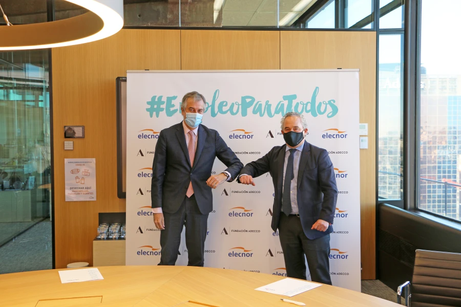 Foto de Fundación Adecco y Elecnor firman un acuerdo de colaboración para impulsar la inclusión laboral de personas vulnerables en España 